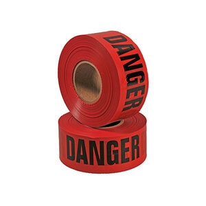DANGER DO NoT ENTERTAPE 3X1000 ft. RED BIG ROLL