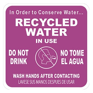 18 in. Rec Sign Bi-Lingual