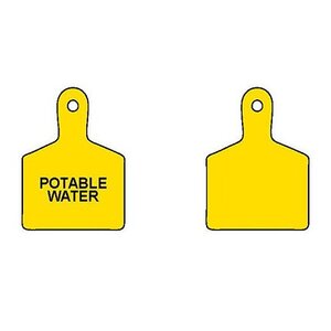ID Tag Yellow 3 in. 4 in.
