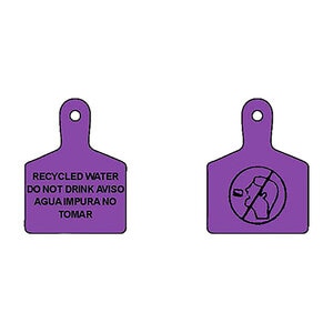 Christy's Recycled Water ID Tag Purple