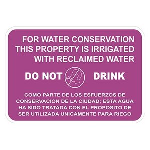 12 in. x 18 in. Metal Rec. Sign Eng/Spanish