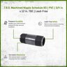 T.B.S. Machined Nipple Sch 80 PVC 3/4 in. x 12 in. TBE