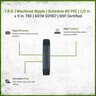 T.B.S. Machined Nipple Sch 80 PVC 1/2 in. x 4 in. TBE
