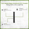T.B.S. Sch 80 PVC Molded Nipple 1/2 in. x 6 in.