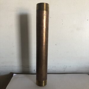 Nipple Brass 1 in. x 12 in. MIPT Threaded Both Ends