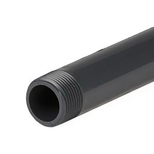 T.B.S. Machined Nipple Sch 80 PVC 1/2 in. x 5 1/2. TBE