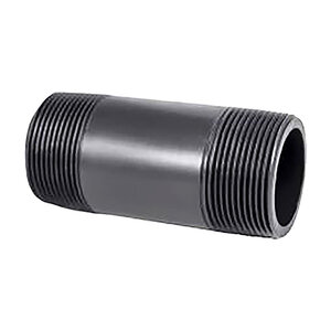 T.B.S. Machined Nipple Sch 80 PVC 3 in. x Close TBE