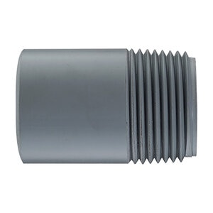 T.B.S. Machined Nipple Sch 80 PVC 2 in. x 4 in. TOE