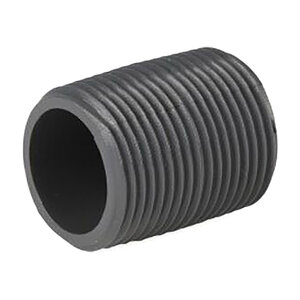 T.B.S. Machined Nipple Sch 80 PVC 3/4 in. x Close TBE