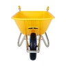 TUFX PE100TF 6 Cu-Ft Poly Wheelbarrow with Flat-Free All-Terrain Tire