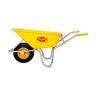 TUFX PE100TF 6 Cu-Ft Poly Wheelbarrow with Flat-Free All-Terrain Tire