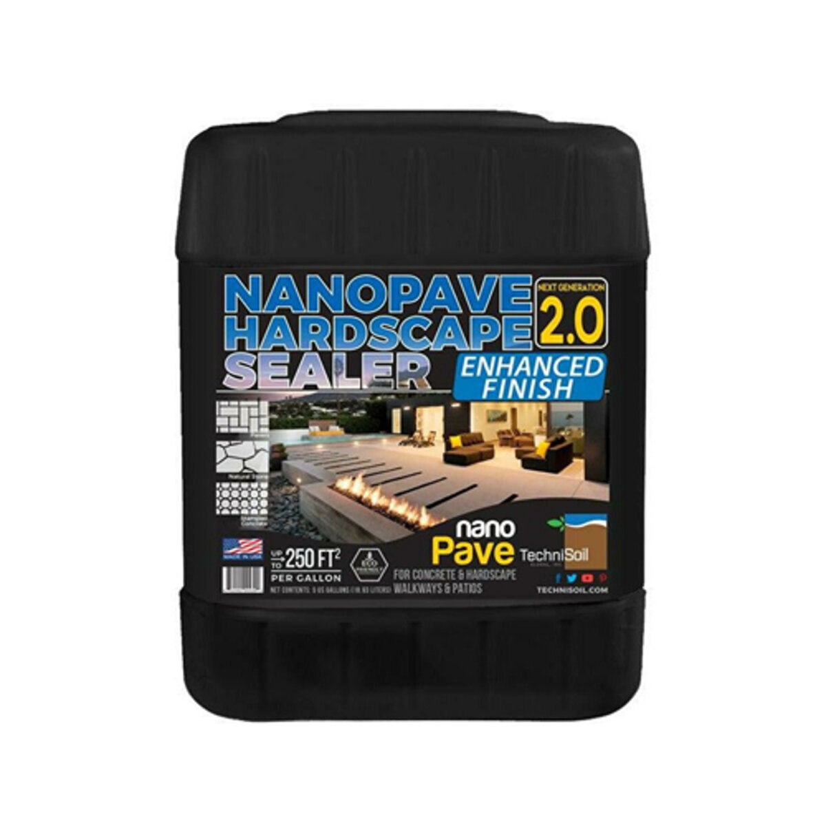 TechniSoil NanoPave Hardscape Sealer Semi Gloss 5 gal | SiteOne