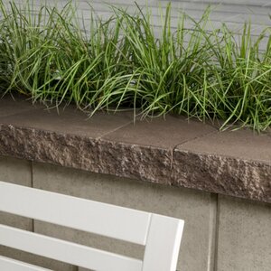 Techo-Bloc Architectural Wall Cap Double-Sided Chestnut Brown (66 ln. ft./pallet)