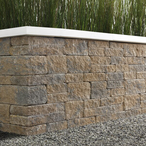Techo-Bloc Mini-Creta Architectural Pillar Sandlewood 24 in. x 6 in. (24 pc./pallet)