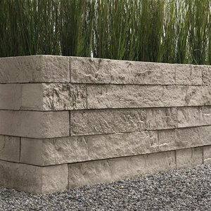 Techo-Bloc Rocka Wall/Curb Rock Garden Brown 6 in. x 8 in. (19.88 sq. ft./pallet)