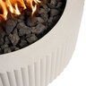 Techo-Bloc Sculptura Fire Pit Scalloped 40 in. Cool Grey NG/LP
