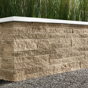 Techo-Bloc Mini-Creta Architectural Wall Block Caffe Crema 3 in. (24 sq. ft./pallet)