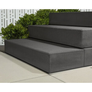 Techo-Bloc Systema Step Smooth Onyx Black 42 in. x 16-3/4 in. x 7-1/16 in. (8 pc./pallet)