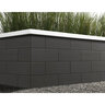 Techo-Bloc Systema Wall Smooth Onyx Black 14 in. x 10 in. x 7-1/16 in. (20.69 sq. ft./pallet)