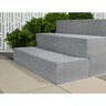 Techo-Bloc Terrazzo Step Polished 48 in. x 15 in. Moonrock Grey 6 in. (8 pc./pallet)