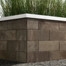 Techo-Bloc Systema Wall Smooth Chestnut Brown 14 in. x 10 in. x 7-1/16 in. (20.69 sq. ft./pallet)