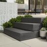 Techo-Bloc Systema Step Smooth Onyx Black 42 in. x 16-3/4 in. x 7-1/16 in. (8 pc./pallet)