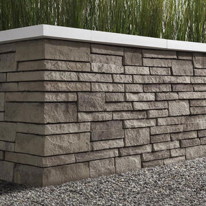 Techo-Bloc Prescott Wall Rock Garden Brown 2.25 in. 2-1/4 in. x 9-13/16 in. (27 sq. ft./pallet)