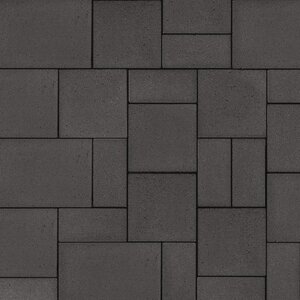 Techo-Bloc Eva Paver Smooth Onyx Black (132.48 sq. ft./pallet)