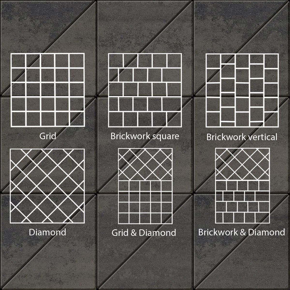 Techo-Bloc Industria Triangle HD2 Paver Smooth Shale Grey (81.38 sq. ft ...