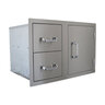 Combo-Dual Drawer & Single Door