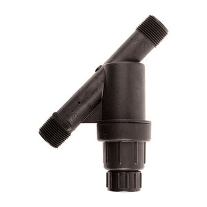 Tempo Pressure Regulating Wye Filter Inline 0.2 GPM - 5 GPM 3/4 in. MIPT x MIPT 25 PSI