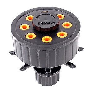 8 Port Adjustable Bubbler 0 GPH - 30 GPH w/ 1/2 in. Female Iron Pipe Thread