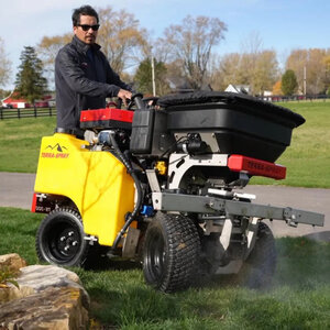 Terra-Spray AWD & Steer - 36 in. Wide 40 Gal, 225 lb Hopper, 5.3 GPM Pump (23HP EFI Vanguard Engine) - w/Electronic Hopper Controller