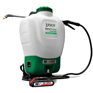 LESCO Elite 18V Zero Pump Fixed Pressure 4 gal. Battery Powered Backpack Sprayer