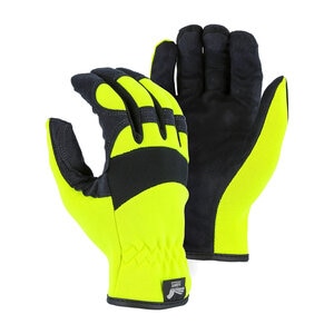 Goatskin Mechanics Gloves Hi-Viz Green XX-Large
