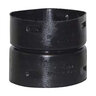 Timewell HDPE Corrugated External Snap Coupler Black 4 in.
