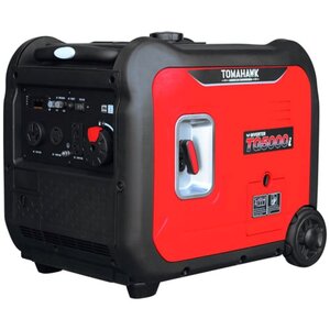 Tomahawk 5500 Watt Inverter Generator Super Quiet Portable Power 120/240V Outlet, Wheel Kit