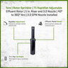 Toro T5 RapidSet Adjustable Effluent Rotor 5 in. Riser and 3.0 Nozzle