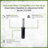 Toro T5 RapidSet Series Rotor, 5 in. Pop-Up w/ Check Valve, SS, Effluent, 3.0 gal. Nozzle installed