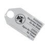 Toro Effluent Valve Tag