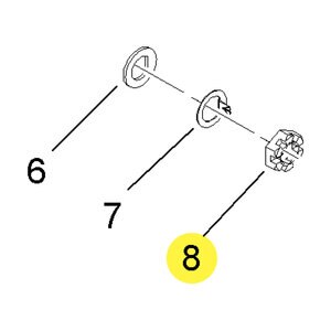 1-14 Slotted Hex Jam Nut