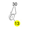Slicer Seeder for Z-Plug Aerator, Sprocket-15T