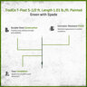 TradCo T-Post 5.5 ft. Painted Green 1.01 lb. w/ Spade