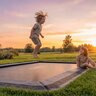 Trampolines Down Under 8 ft. X 12 ft. Rectangle Trampoline Sysytem (includes retaining wall system)