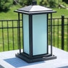 Tru-Scapes Noble Pillar Light Brushed Bronze Integrated LED Color Changing 2700K