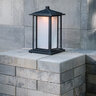 Tru-Scapes Noble Pillar Light Brushed Bronze Integrated LED Color Changing 2700K