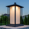 Tru-Scapes Noble Pillar Light Brushed Bronze Integrated LED Color Changing 2700K