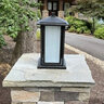 Tru-Scapes Noble Pillar Light Brushed Bronze Integrated LED Color Changing 2700K