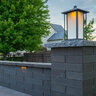 Tru-Scapes Noble Pillar Light Brushed Bronze Integrated LED Color Changing 2700K