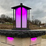 Tru-Scapes Noble Pillar Light Brushed Bronze Integrated LED Color Changing 2700K